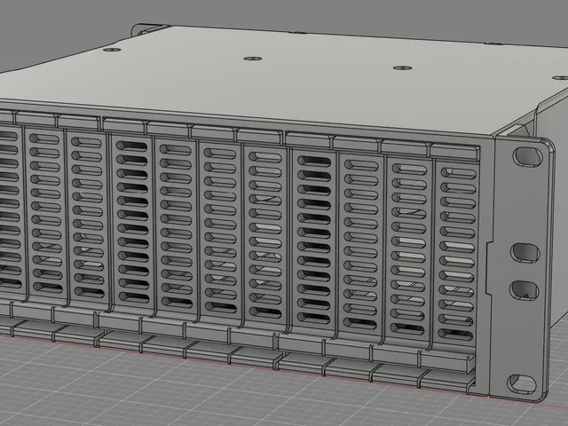 10inch rack 2U 12-bay 2.5" disk shelf (WIP)