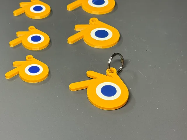 Blender Logo Keychain
