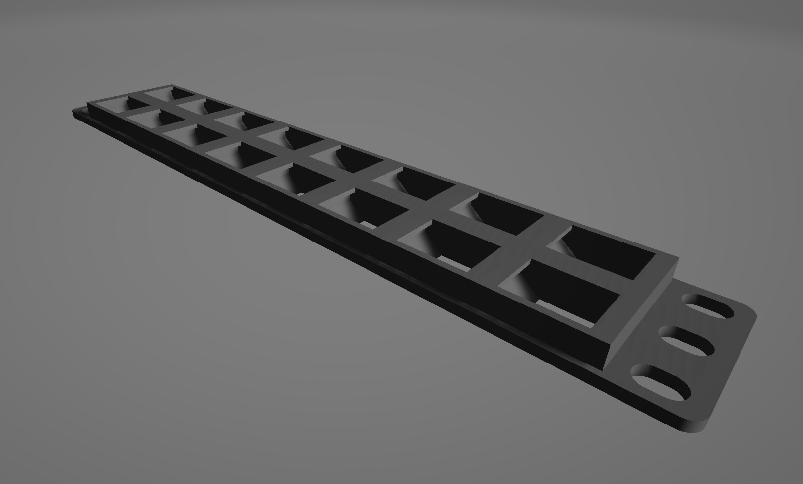 1U 16 port keystone plate for 10 Inch rack