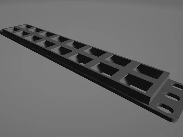 1U 16 port keystone plate for 10 Inch rack