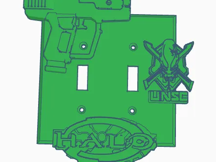 halo light switch cover double rocker version 1