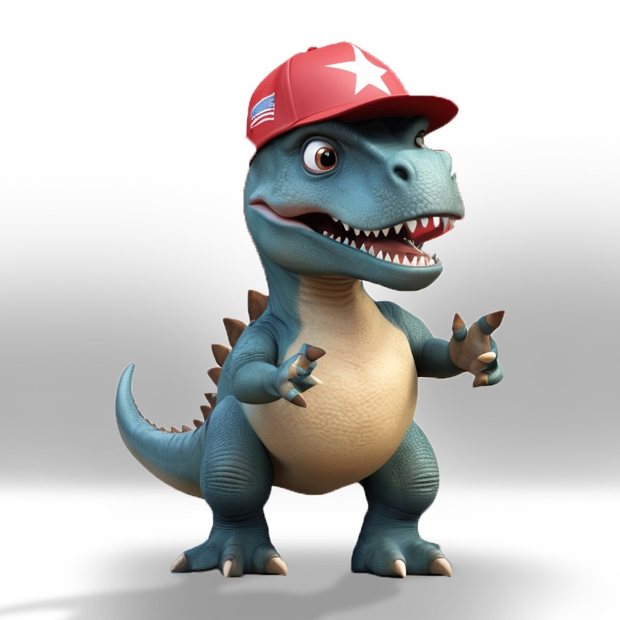 Non homophobic TRex dinosaur son