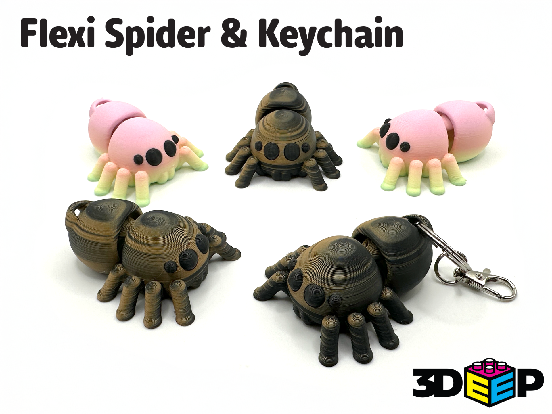 Flexi Spider & Keychain - No Supports