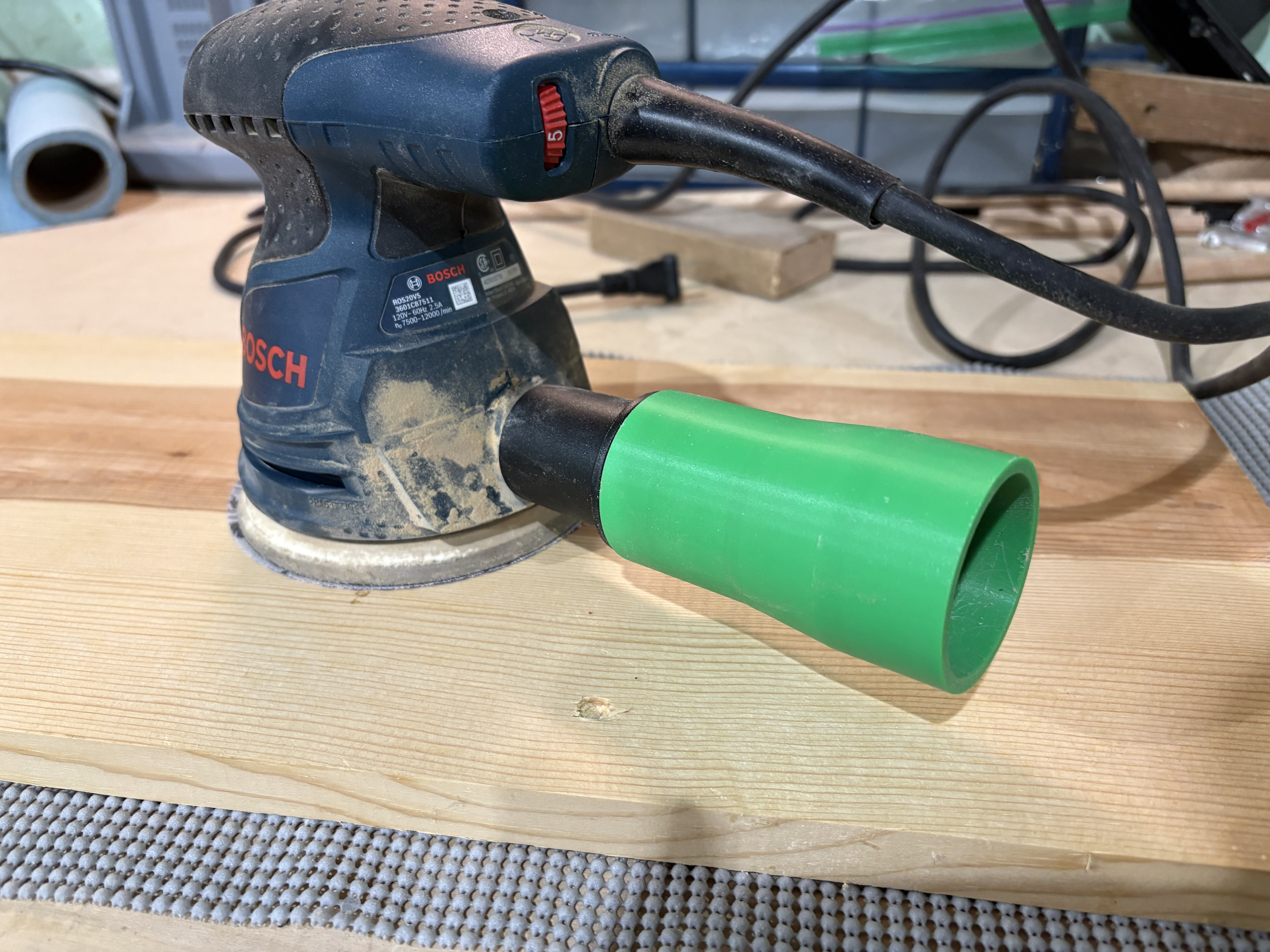 Bosch VAC002 to 1-7/8" Shop Vac Hose Adapter 3D model