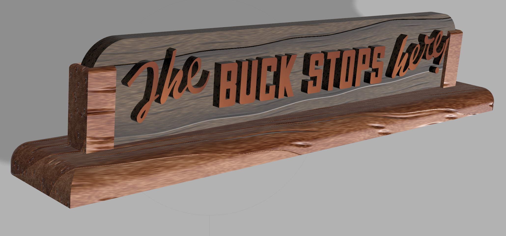 The Buck Stops Here | Iconic Harry S. Truman Desk Sign