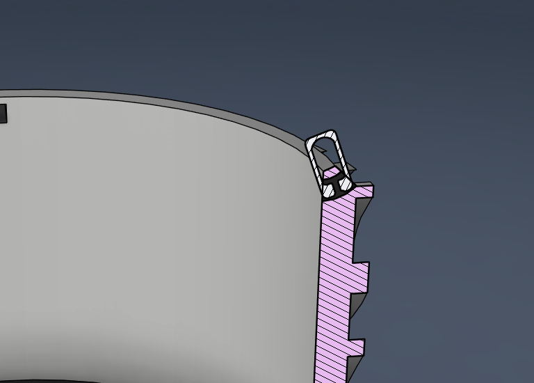 Self Watering Modern Hanging Pot (chains included) 3D model