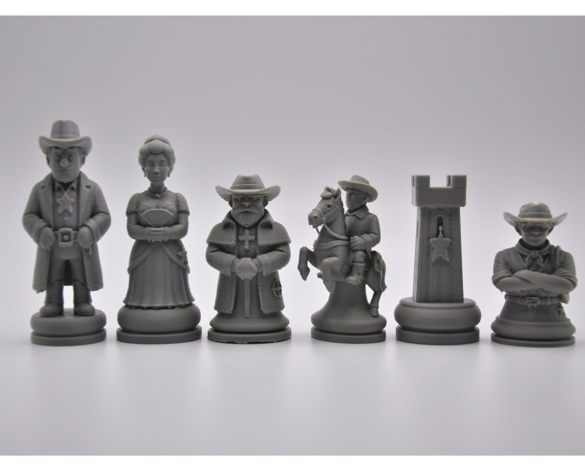 Cowboys Chess Set