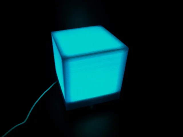 Cube glow led lamp