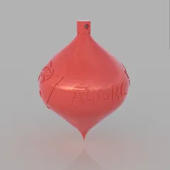 AGGRC Teardrop Christmas and Holiday Ornament