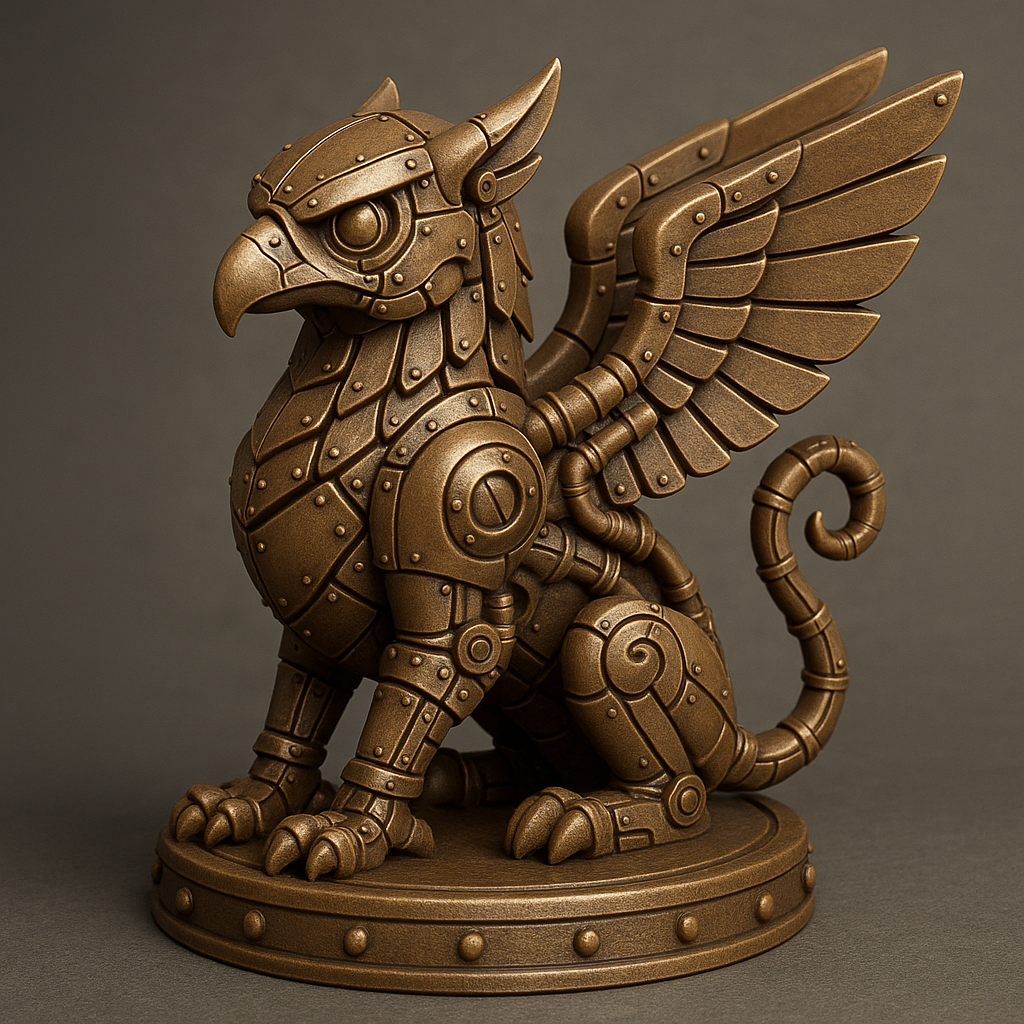 Steampunk Griffin Figurine