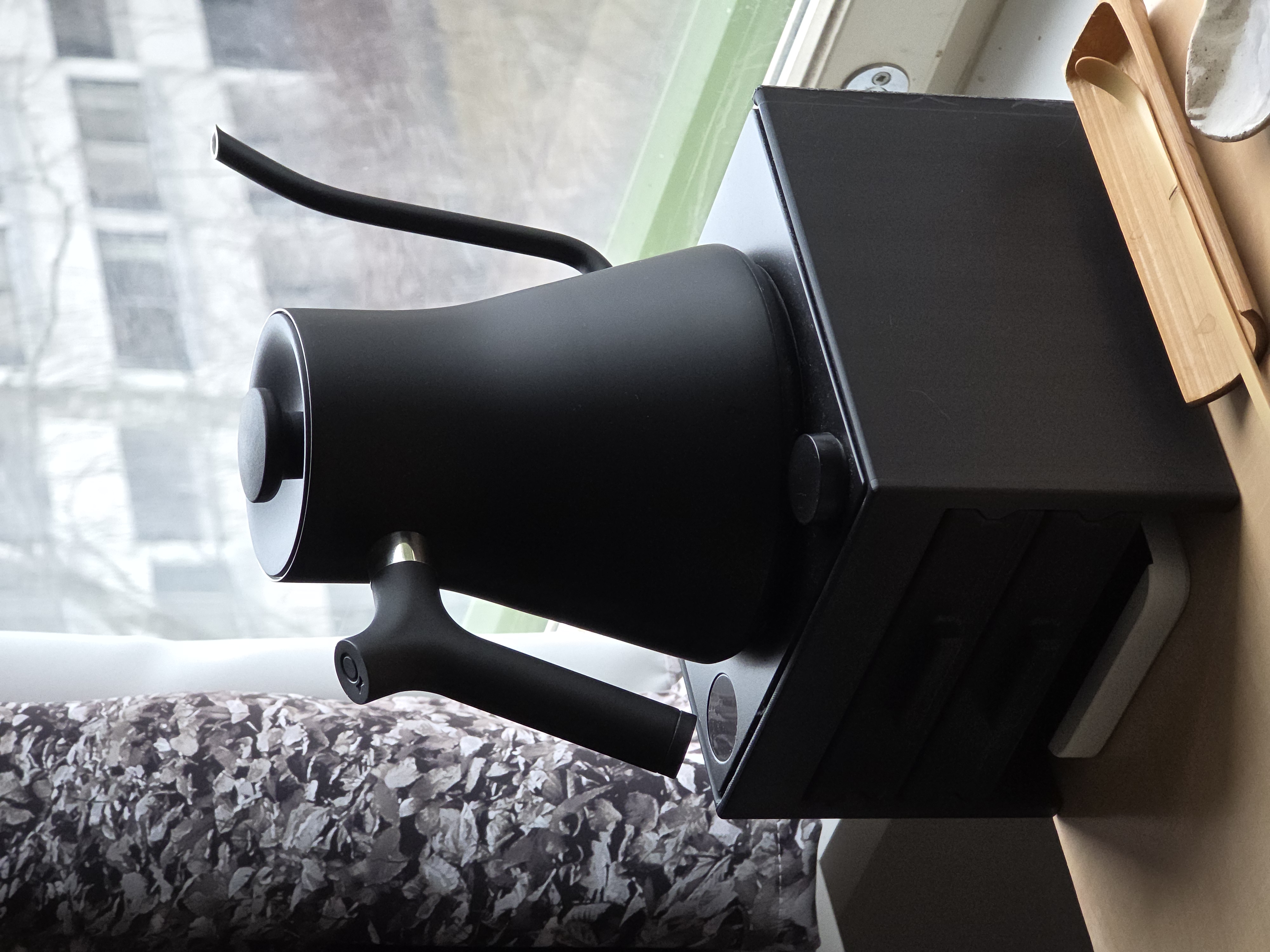 Fellow kettle stand with 2 drawers