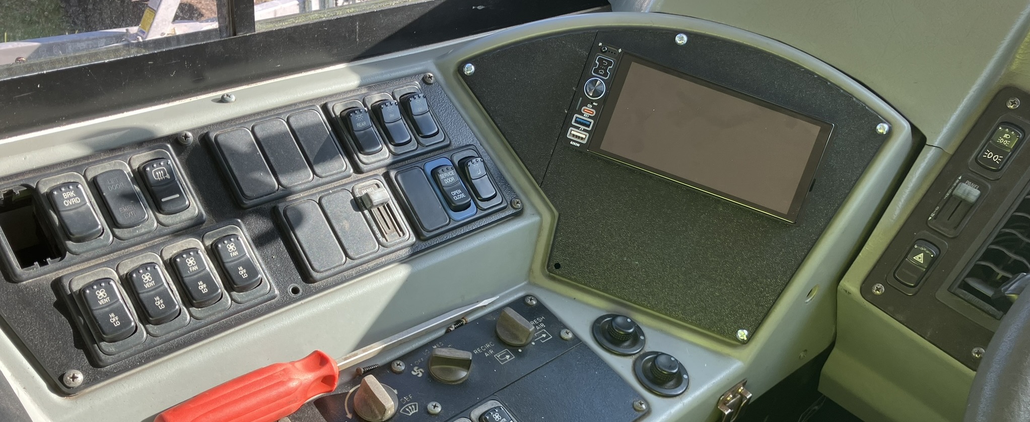 Side Console (radio holder) replacement BlueBird Vision ~2009~