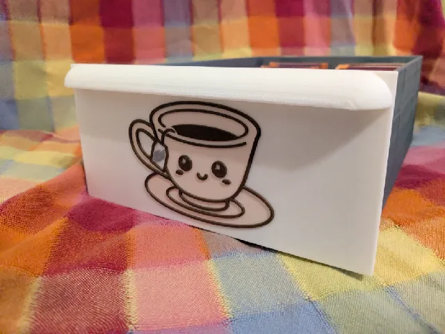 Tea organizer and faceplate for the GEN2 drawer system 240x2Wx1.5H