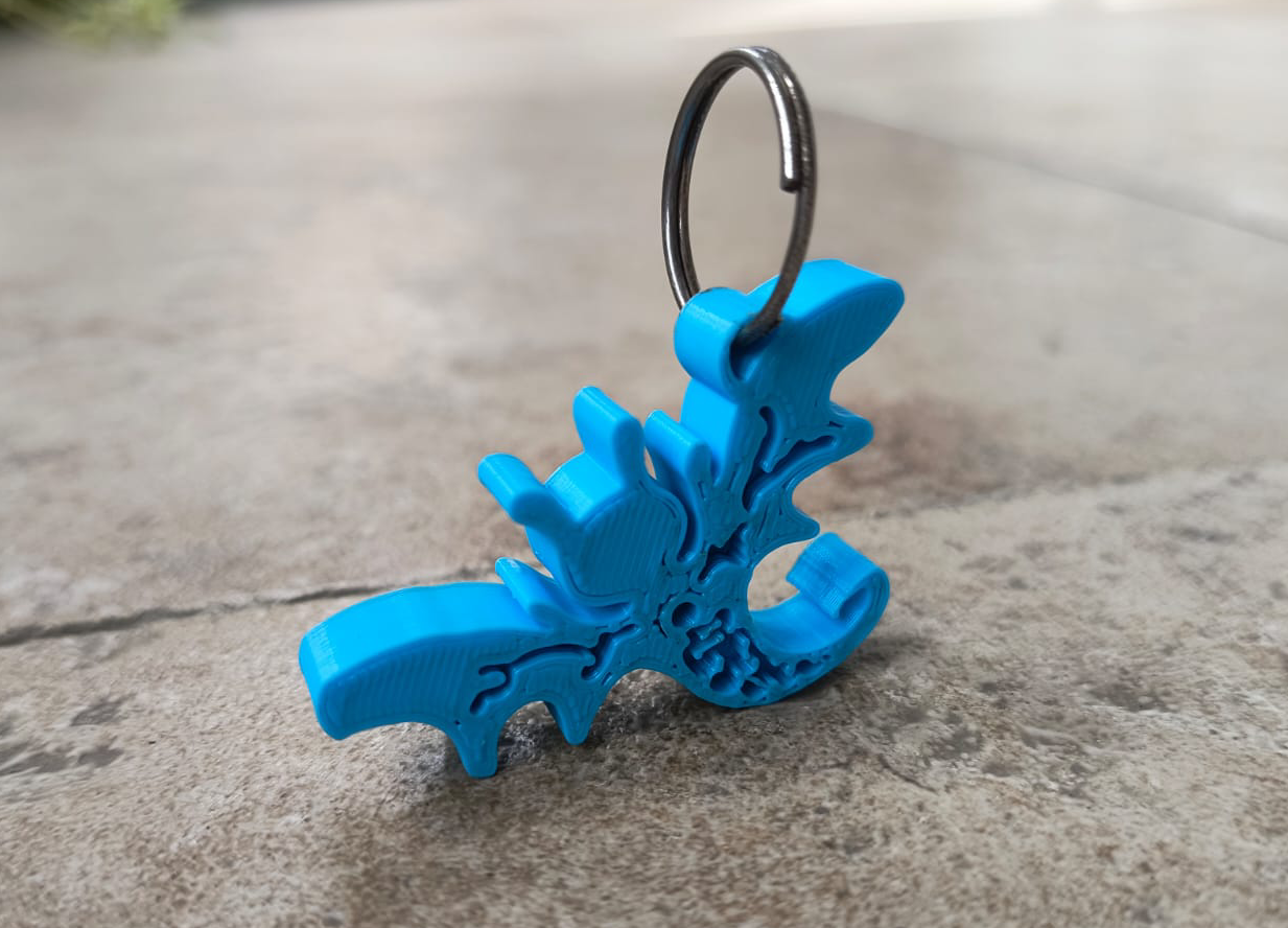 Plastic Death Cover Keychain – Fan-Made (Glass Beach Inspired)