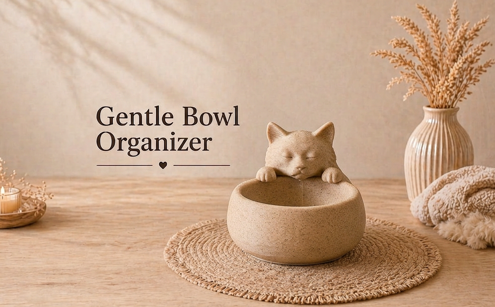 Gentle Bowl Cat - Organizer