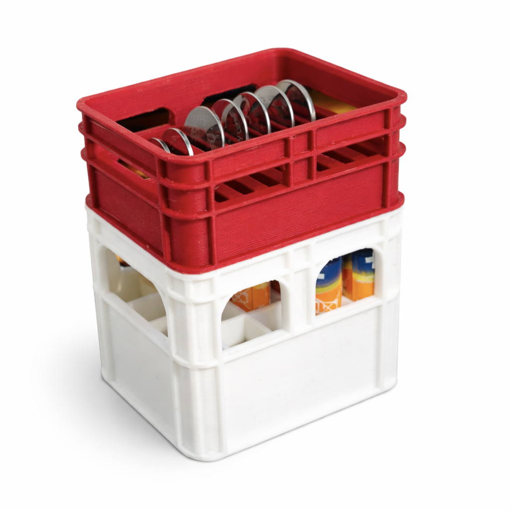 Sackable Beer Crate for CR2025 battries