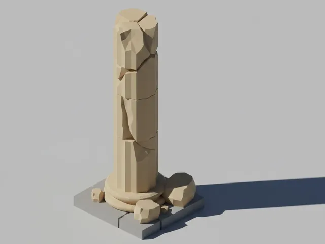 Low Poly Ruined Column
