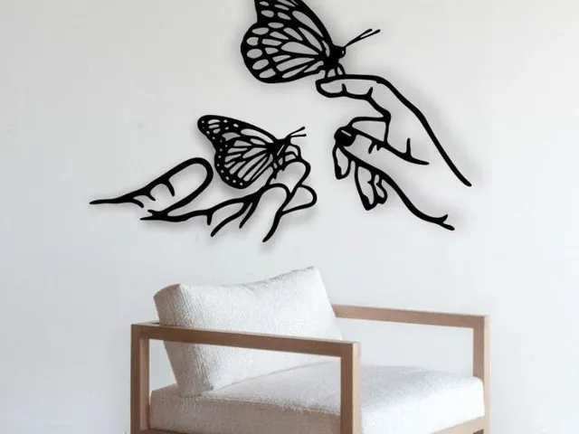 WallArt - Butterfly Hand