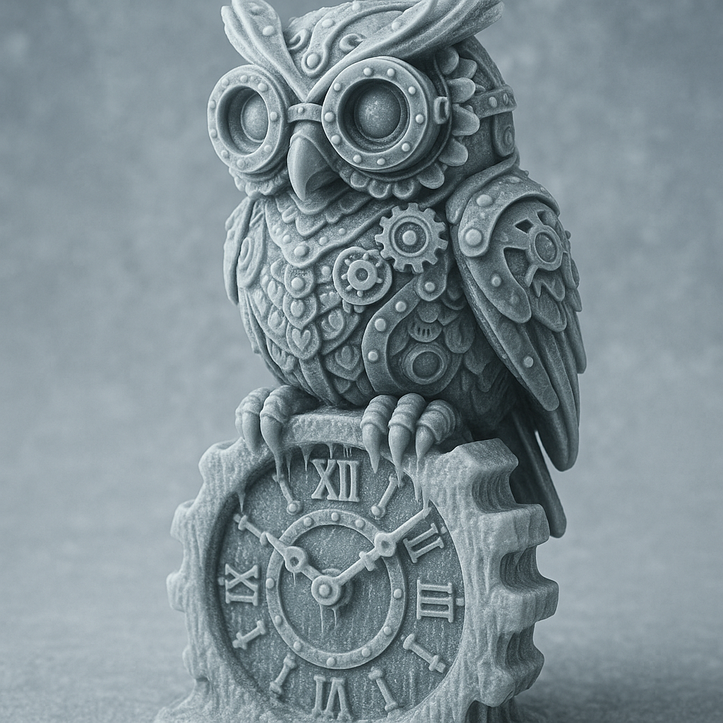 Steampunk Owl Clock