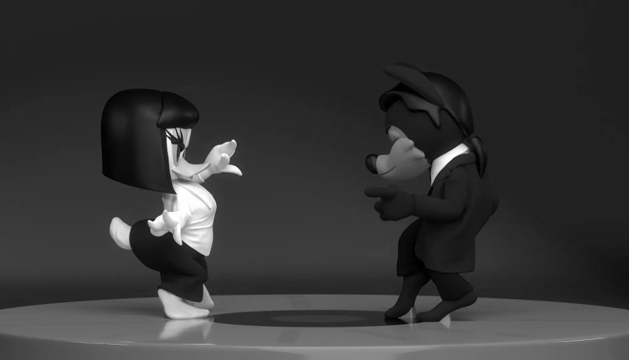 Twist Contest: Cartoon Pulp Fiction Dance Duo