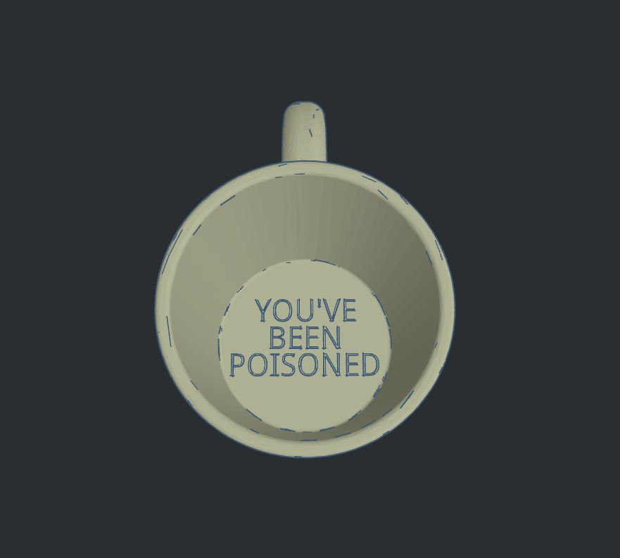 You've been poisoned trick mug