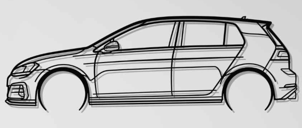 Volkswagen Golf 7 GTI Wall Art