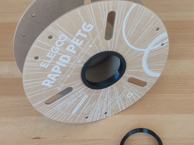 Sliding ring for Elegoo cardboard spool on auto rewinder
