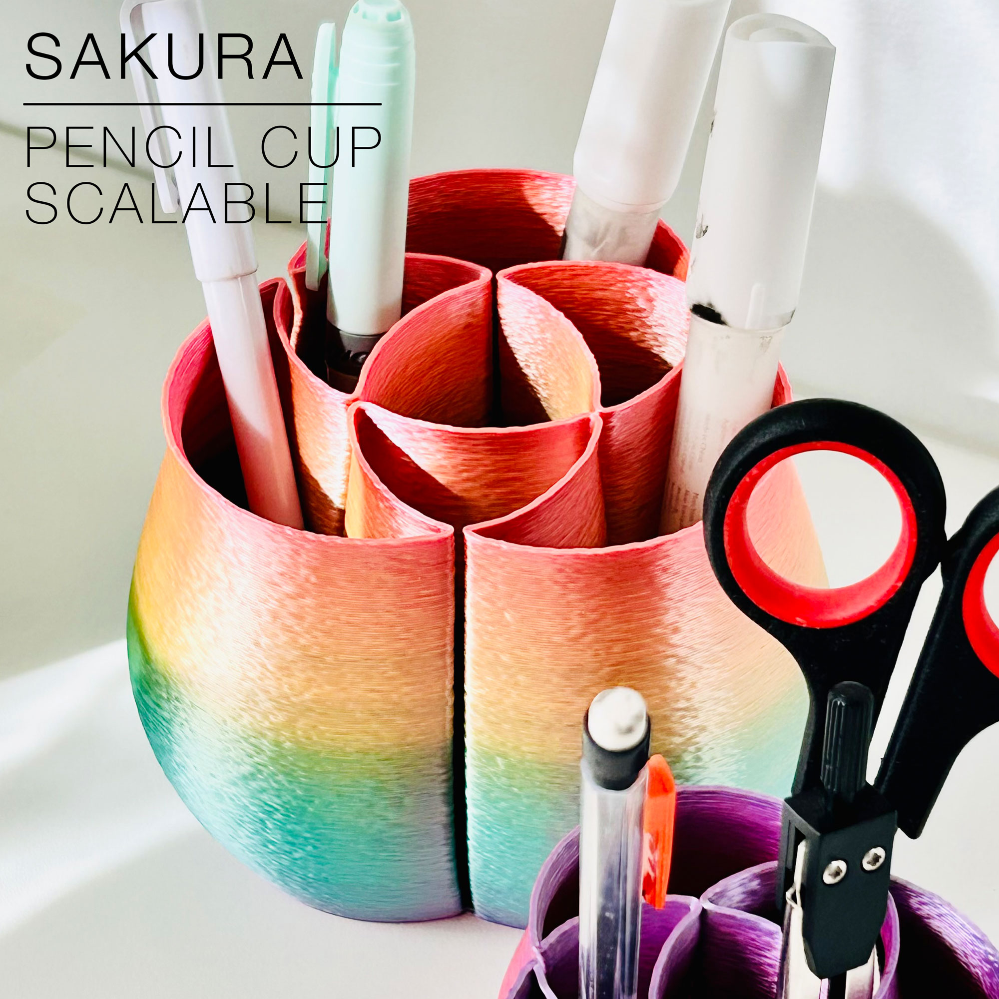 SAKURA | Scalable Pencil Holder