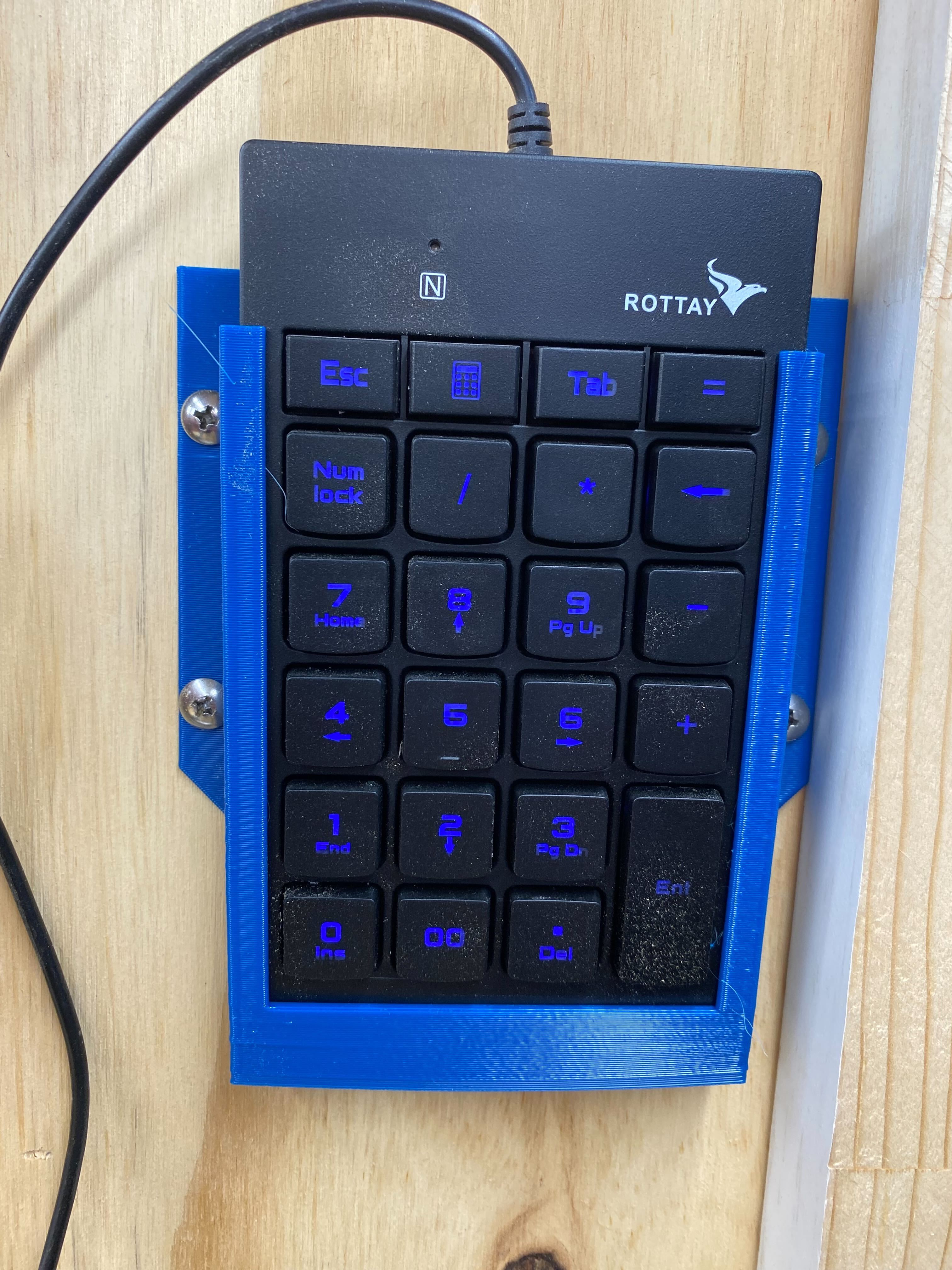10-Key Number Keyboard Pad Holder