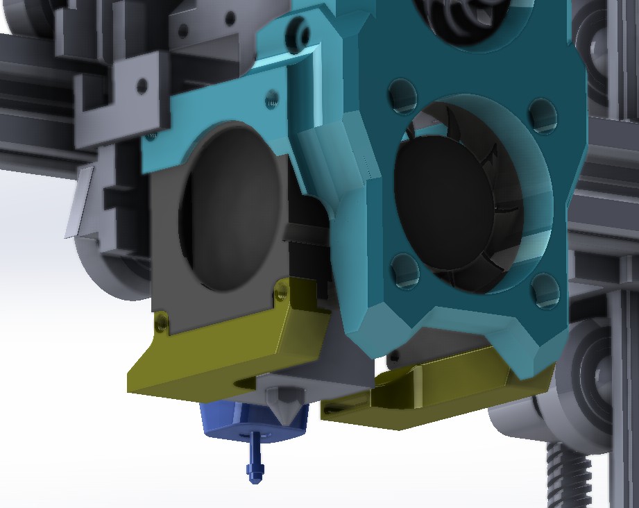 ENDER 3 V3 SE FRONT COVER FOR FAN COMBO 4010 REMIX 3D model thumbnail