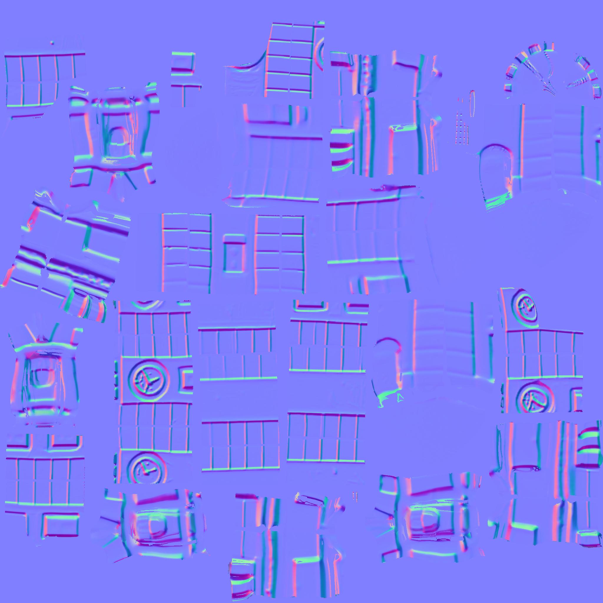 HK Skyscrapers obj file — miniatura 12