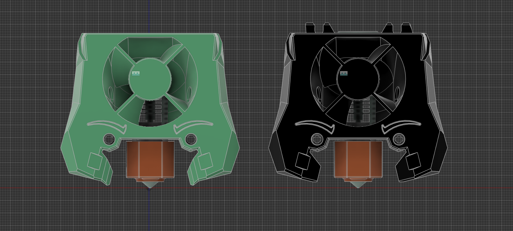 Stealthburner Phaetus Dragon SF/HF hotend assembly optimized for CPAP cooling solution