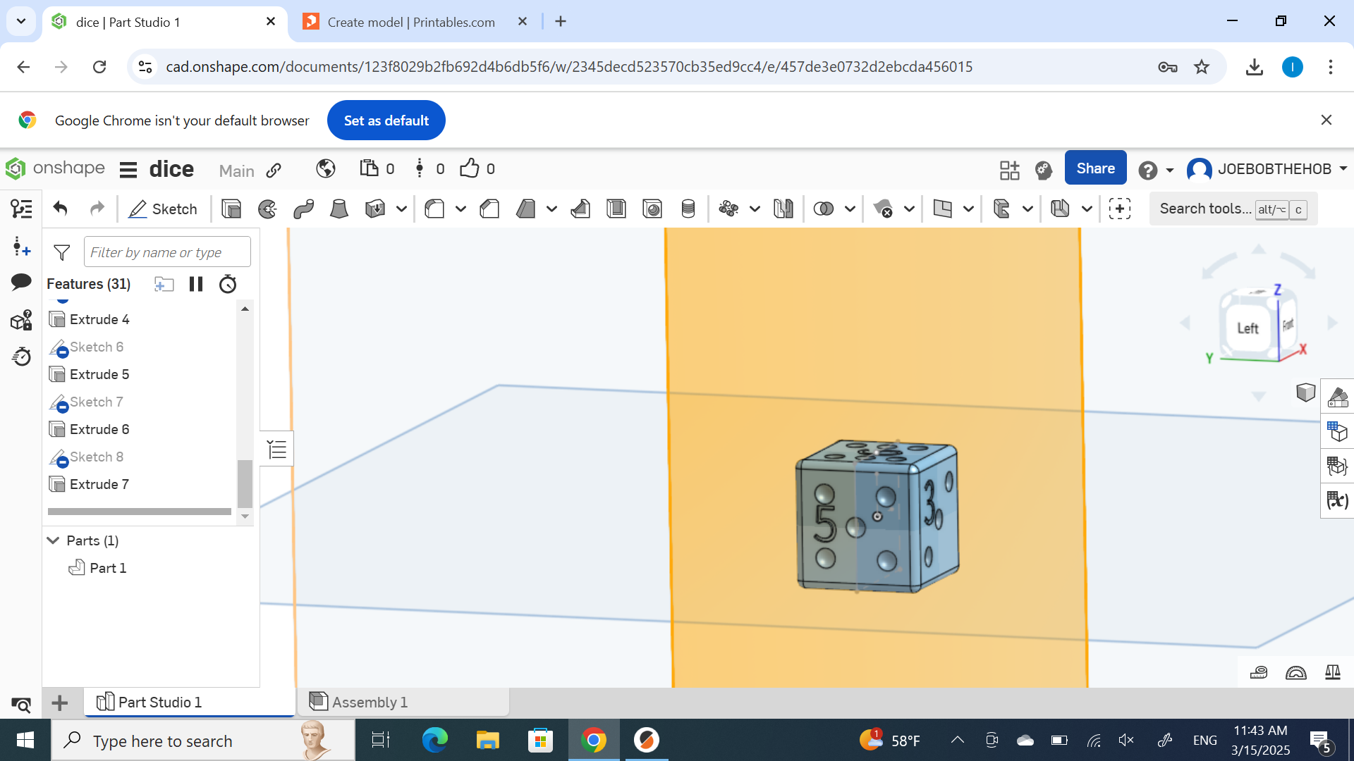 DICE for board games