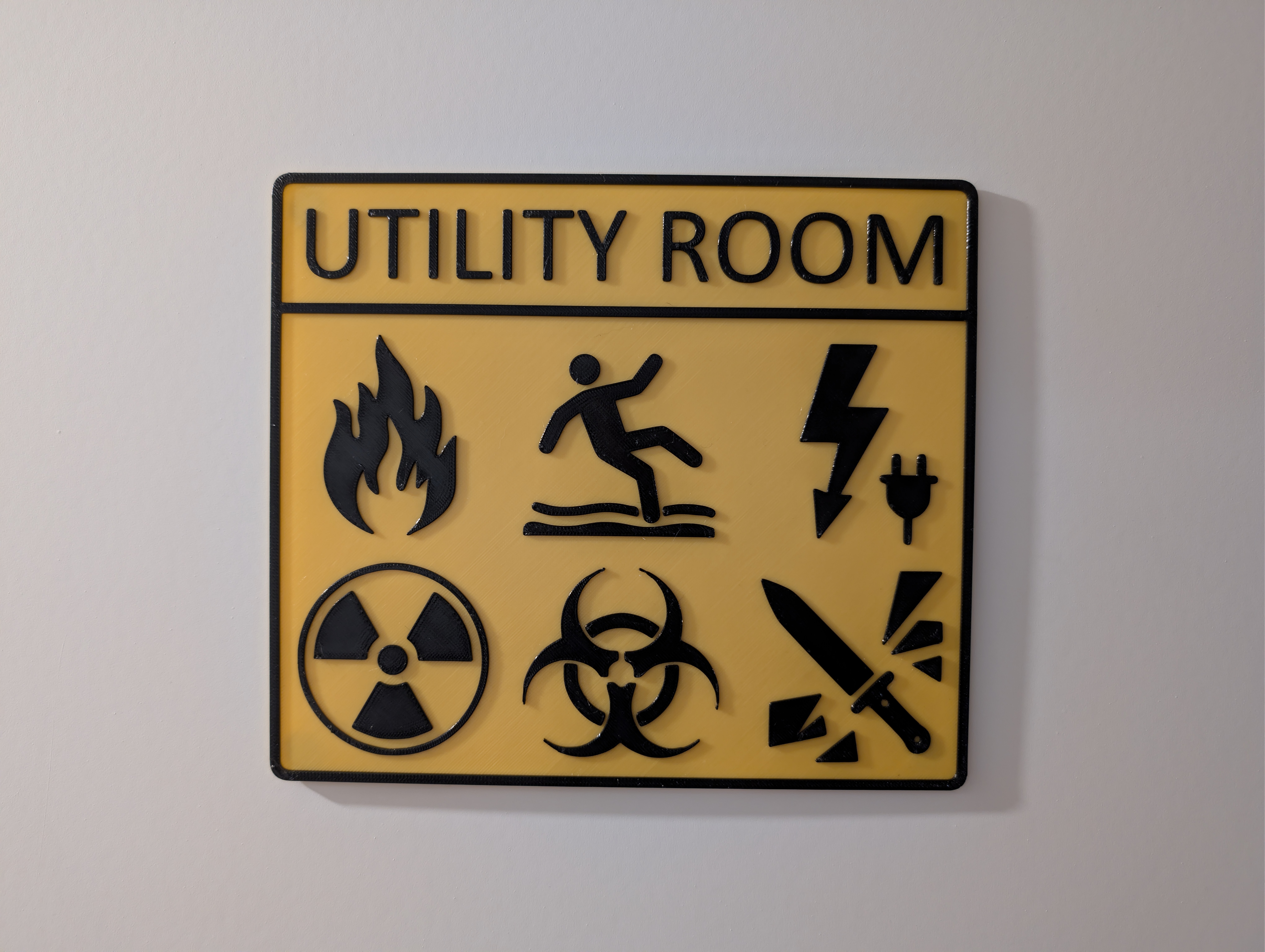 Utility Room Sign
