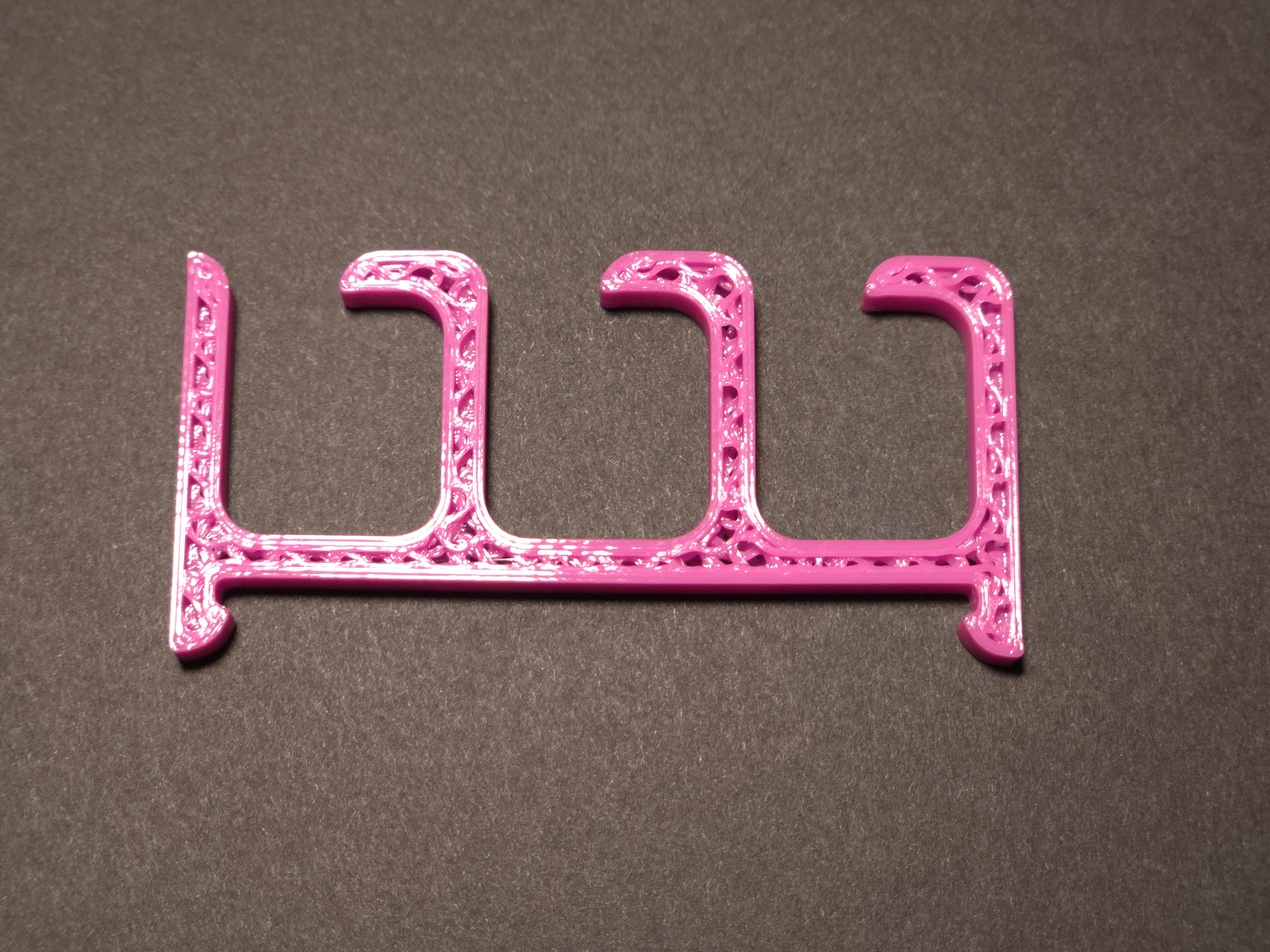 Miniatura 6 do modelo 3D Rack Rail Cord Support Adapter