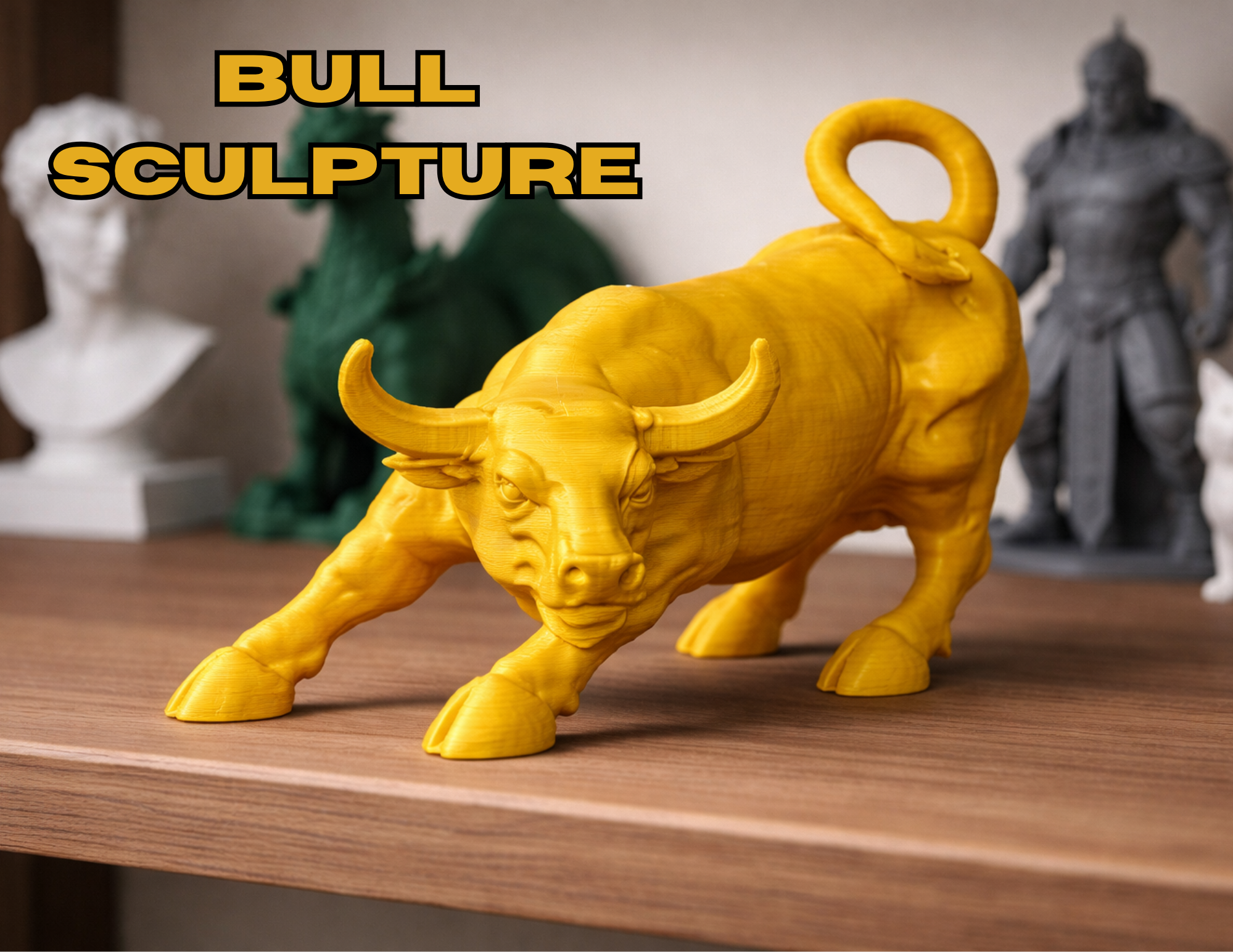 modern bull sculpture