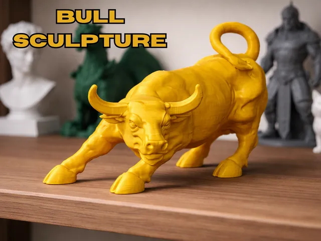 modern bull sculpture