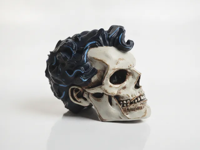Superman Skull Sculpture Gothic Collectible 3D Printable