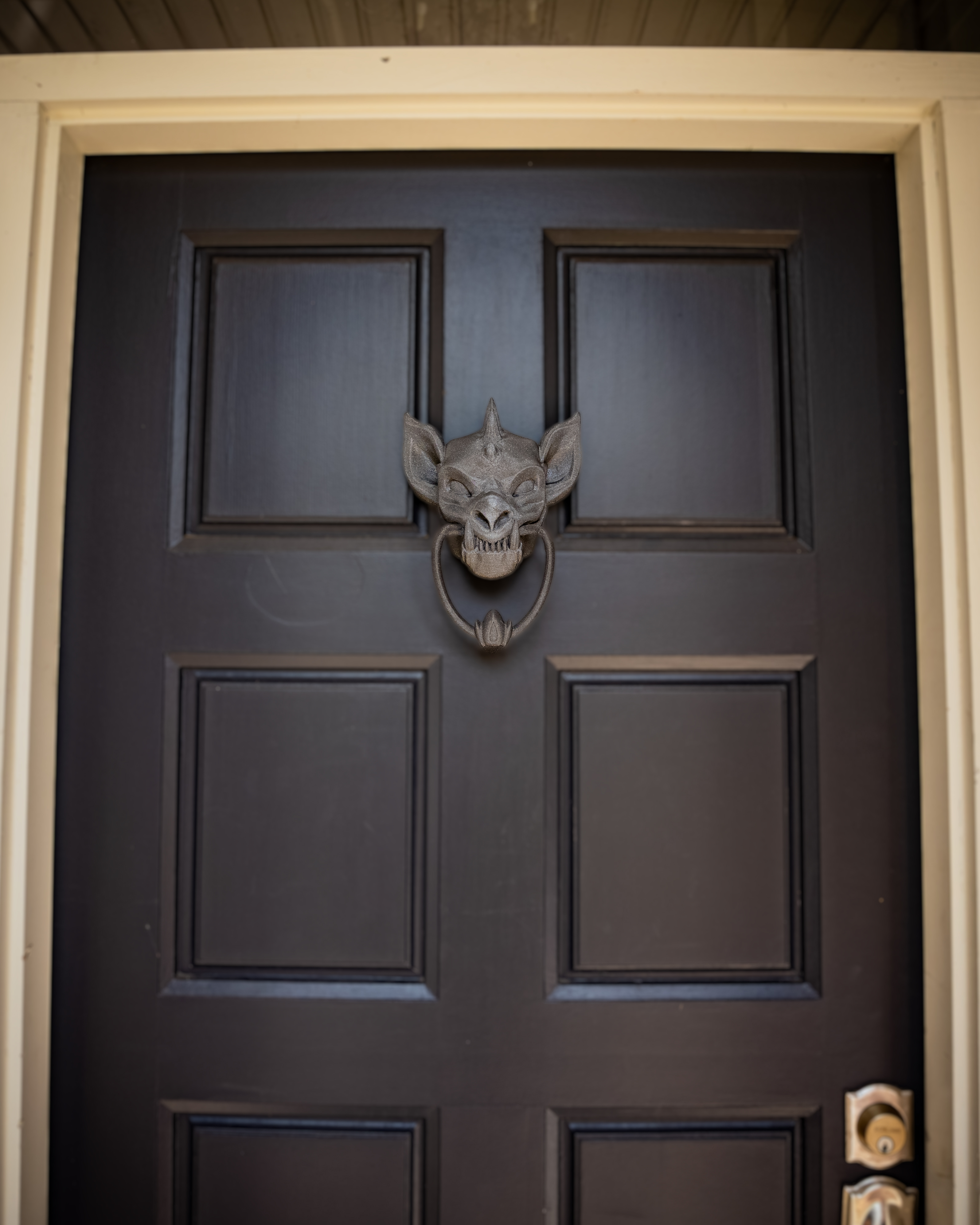 Gargoyle Door Knocker - Print In Place Halloween Door Decoration! — STL ...