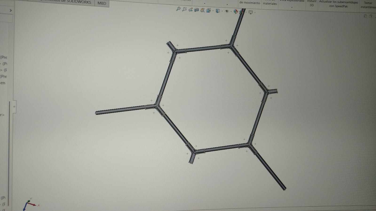 Hexagon light system project