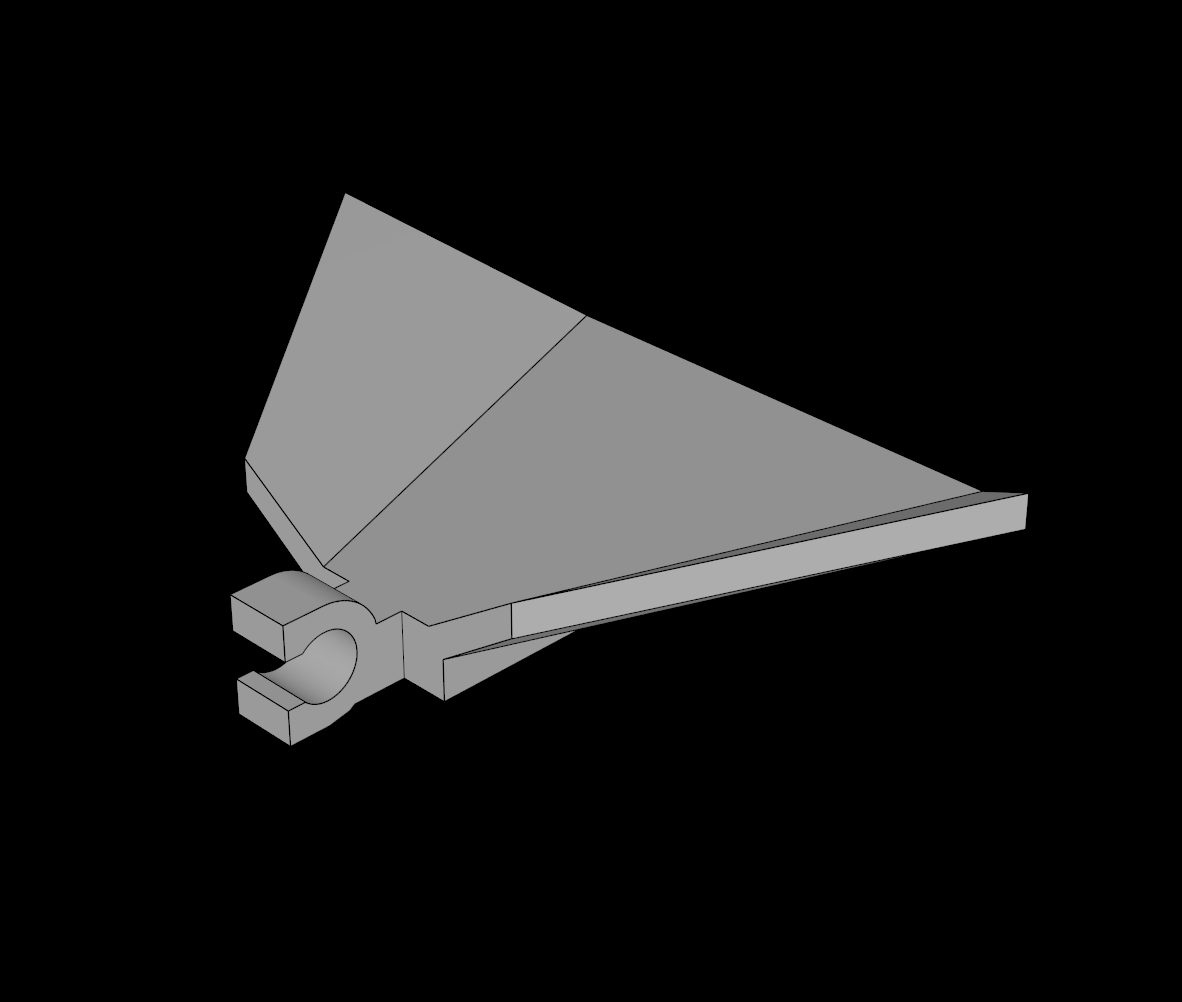 Lego Compatible (30034.dat) Panel  3 x  5 Solar/Clip-On/Deltoid