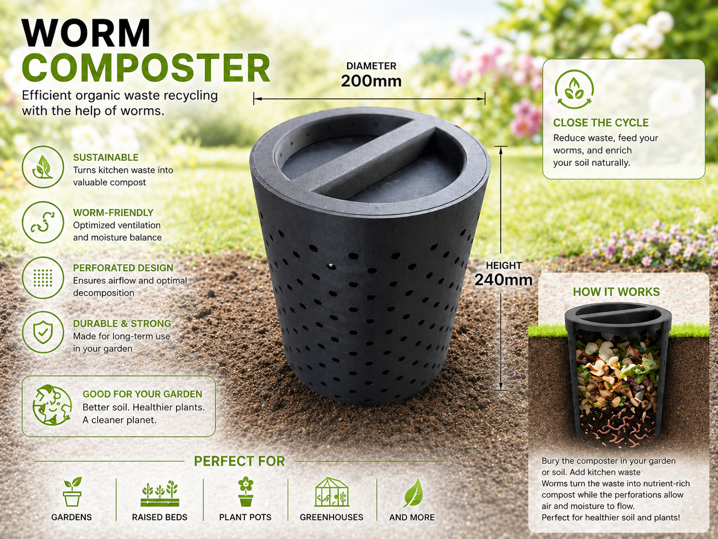 raised bed composter - In-Ground Compost System