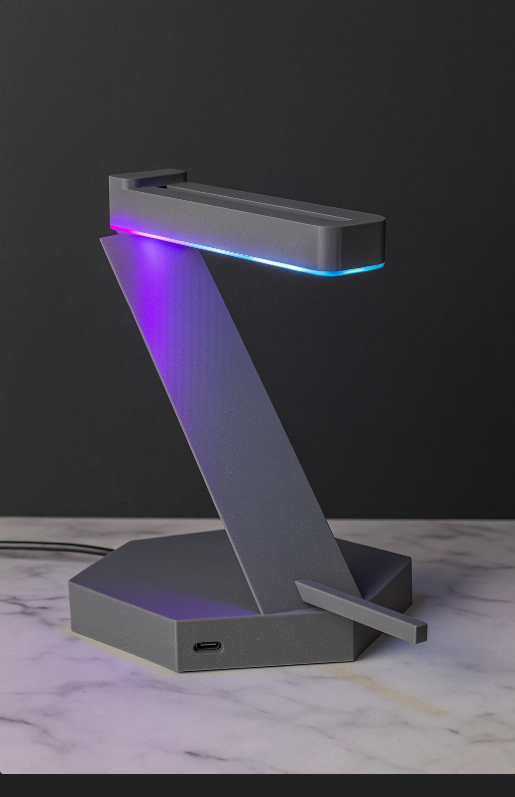 Hex Flow One-Piece Stand on top of the qube 540  PC Case