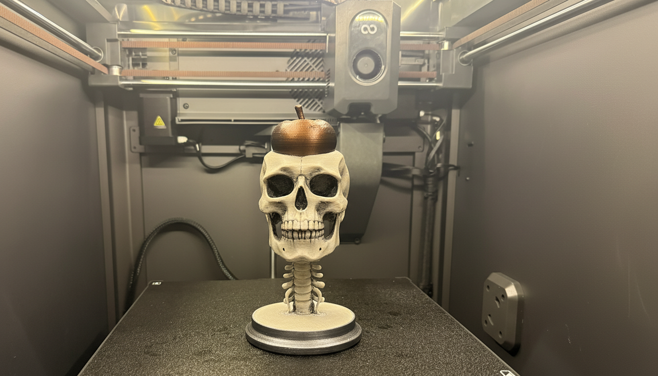Skull with Apple