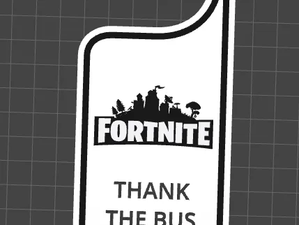 Thank the Bus Driver Fortnite Door Hanger