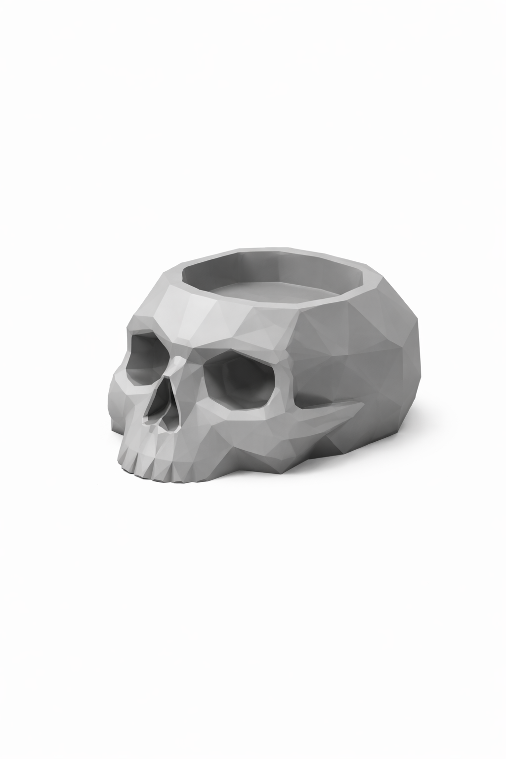 Low Poly Skull Tray 3D model