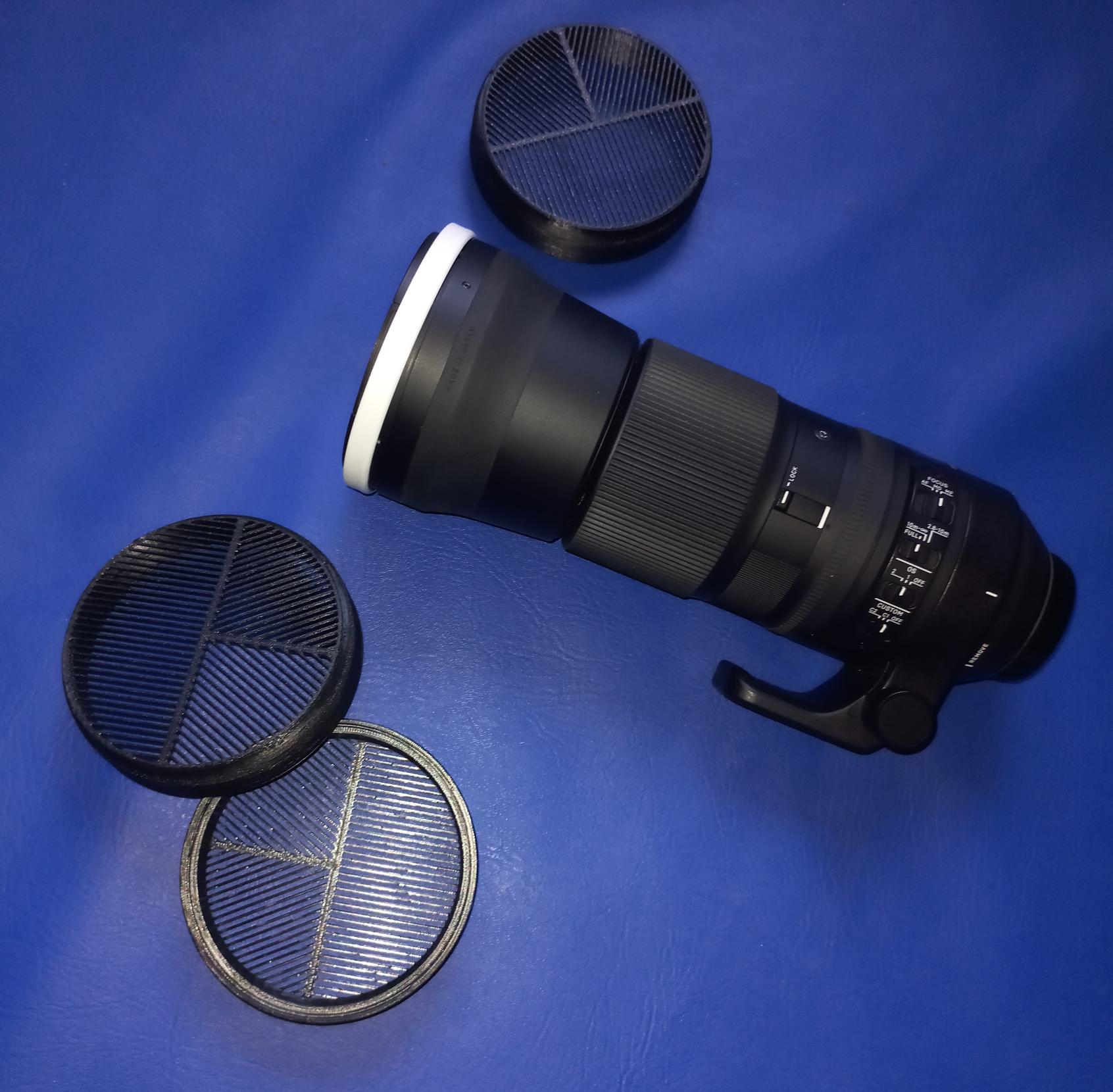 Bahtinov mask for Sigma f=150 - 600 telephoto lens
