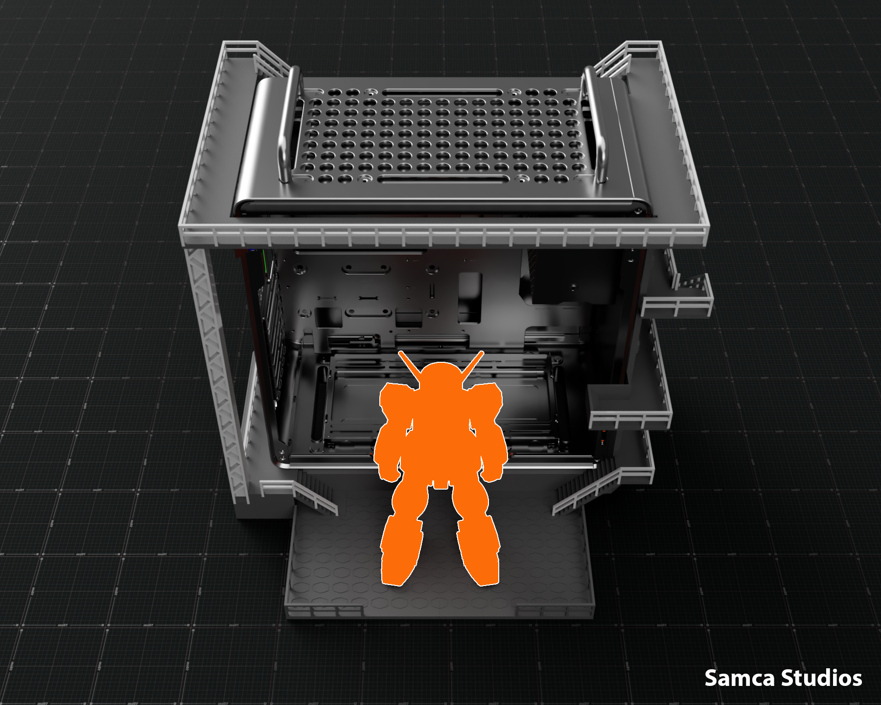 Freeform Hangar Q540 1/60 for Cooler Master Qube 540
