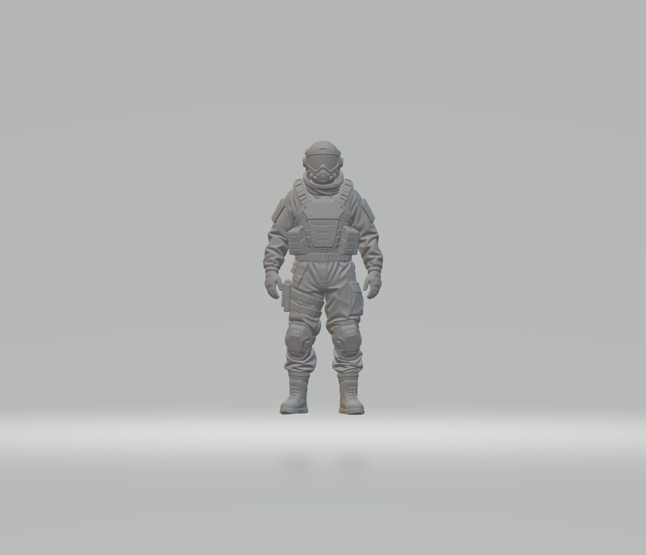 The space Marine 3D model