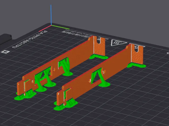 Two separate PCI brackets for the GT 730 graphics card